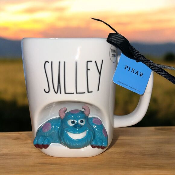 Rae Dunn Monsters Inc Sulley 3D Mug, 16oz Ceramic Coffee Cup, Disney Pixar, New - Picture 1 of 6